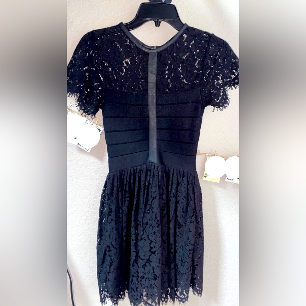 black dress with lace